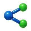 © Rawpixel.com - PNG Colorful molecular structure illustration.