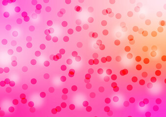 Wall Mural - Pink, Orange Dot – Abstract Gradient Red Circle Background Design. abstract bokeh pink background