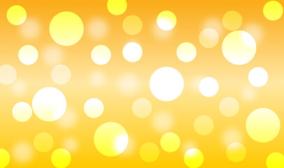 Wall Mural - Yellow Orange Bokeh – Abstract Light Circle Glow Gradient Background. abstract Yellow Orange Bokeh background