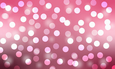 Wall Mural - Pink Bokeh Glow – Abstract Light Circle Gradient Background. pink bokeh abstract background
