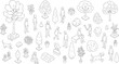© zhurata - isometric people, plants, and animals with exterior landscape items