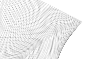 Wall Mural - Architectural drawing. Abstract geometric 3d background
