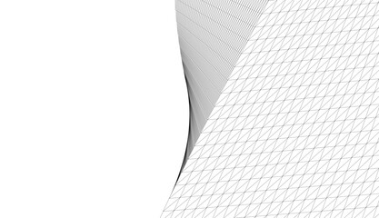 Wall Mural - Architectural drawing. Abstract geometric 3d background