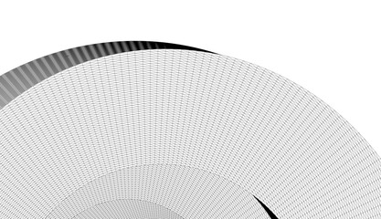 Wall Mural - Architectural drawing. Abstract geometric 3d background