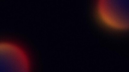Wall Mural - abstract gradient glowing orange and red spheres with noise texture, looping animated background