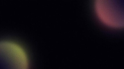 Wall Mural - abstract gradient glowing green and pink spheres with noise texture, looping animated background