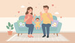 © Creative Vector - Happy family using sign language to communicate with their baby in a cozy home environment