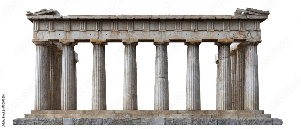 Parthenon Structure in Athens Isolate on Transparent Background, png ...