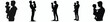 © My_Vector - vector silhouette of a father carrying his child