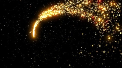 Wall Mural - glittering gold background holiday logo backdrop animation