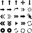 © Lightness World - Arrow vector set download direction navigation ui elements