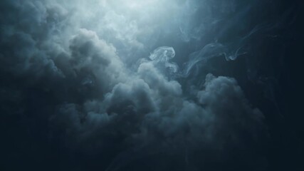 Wall Mural - Dramatic Storm Clouds Background, Dark Moody Sky, Weather
