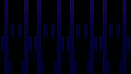Wall Mural - beautiful video colorful abstract bright light energy 4K of smooth lines waves glittering light effect on black background	