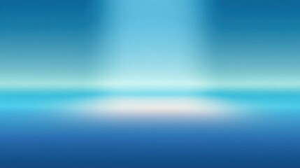 Wall Mural - Soft Blue Gradient with Center Light Beam and Subtle Horizon Effect for Serene Background or Promotional Use in Various Digital Media