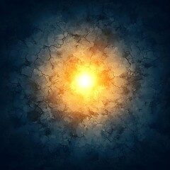 Canvas Print - Subtle Dark Blue Beige Glowing Gradient Background for Design Use