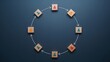 © Asawin - A visual representation of a circular process, demonstrating teamwork, and business process