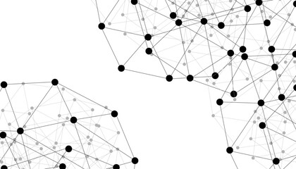 Abstract technology dot and line connection digital hi tech design concept background. Space for text. Vector illustration