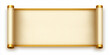 © Wang Dan - The golden scroll stands alone on the white background