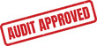 © Mahmud - Distressed rectangular Audit Approved rubber stamp with grainy texture for documents and forms