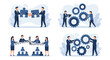 © MinixT - Business Professionals Collaborating and Working Together on Projects