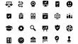 © Muhammad - Solid Filled Icons for Business, Education, and Administration: Achievements, Tasks, and Quality Assurance UI Set