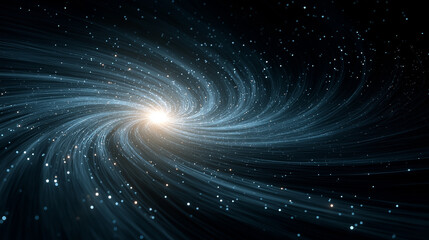 Wall Mural - Cosmic Dance: A breathtaking view of a swirling galaxy in a vast, star-studded universe. Feel the immensity of space as you gaze into the swirling nebulae, the dance of stars.