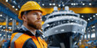 © Александр Марченко - Engineer working in shipyard supervising yacht construction