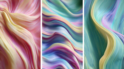 Harmonious visual-tactile dynamic background for e-commerce layouts with 3d dept