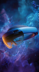 Wall Mural - Gentle immersive multi-sensory background for ar product previews with subtle gl