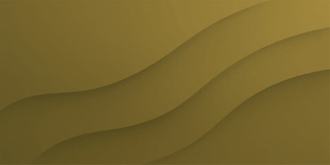 Wall Mural - Abstract flowing golden brown waves with soft shadows and subtle gradients creating a modern background