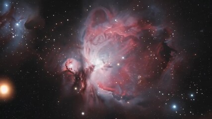 Wall Mural - Stunning Orion Nebula Space Background Illustration Detailed Cosmos Stars