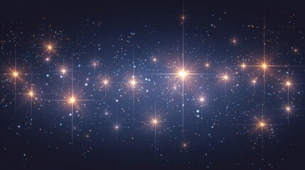Wall Mural - Glowing christmas sparkles and shining light particles on transparent background, featuring elegant golden glitter, festive magic dust, and radiant bokeh effects for holiday cards, decorative designs,