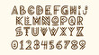 © lucky_xtian - Tribal letter. hand drawn ethnic fonts
