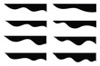 © top3 - Border shape for website design. Abstract curve top headline. Vector banner header and separator. blue Dividers Shapes for Website. Curve Lines, Drops Set of abstract design separator header.
