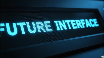 Futuristic Interface Display on a Modern Device for Innovative Technologies and Advancements