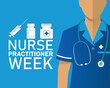 © MD ABDUL MATIN - Nurse Practitioner Week or NP Week background or banner design template is observed every year in November. Holiday concept. Template for card, poster, placard, template.