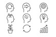 © Nataliia - Set of minimalistic icons representing growth, creativity, and progress
