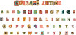 © Zuwairiya - Alphabet collage abc  capital and samll alphabetical font letter cutout of paper magazine and colorful alphabetic handmade cutting text newsprint illustration on transparent background