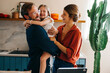 © (JLco) Julia Amaral - Happy family moment in the kitchen together
