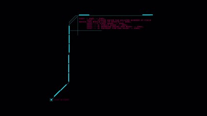 Wall Mural - Futuristic HUD Interface Displaying Data Input Options on Black Background