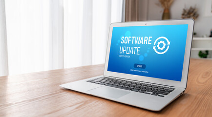 Software update on computer for modish version of device software upgrade