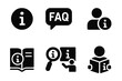 © PAPA STOCK - Icons representing information, frequently asked questions, and user assistance for visual communication