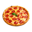 © NURNAHAR - Delicious pepperoni pizza topped with fresh basil