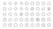 © Abdul - Collection of recycle arrow icons vector illustration design template cycle process diagram symbols graphic
