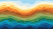 © adop - Abstract colorful background with wavy layers vector illustration of a landscape with mountains and sky perfect for posters, banners, and website designs
