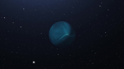 Wall Mural - planets move in space