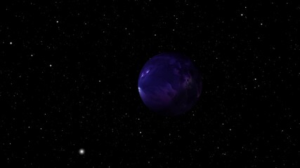 Wall Mural - planets move in space