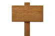 © Michael - Blank wooden signpost presenting empty space for custom text or directional information on transparent background