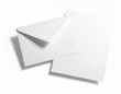 © dendyh7 - Blank Envelope and A4 Paper Mockup Set: Floating & Isolated. Stationery, Correspondence & Communication