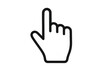 © Michael - Hand cursor pointer, clicking icon for digital interface, selecting menu options, navigating website elements